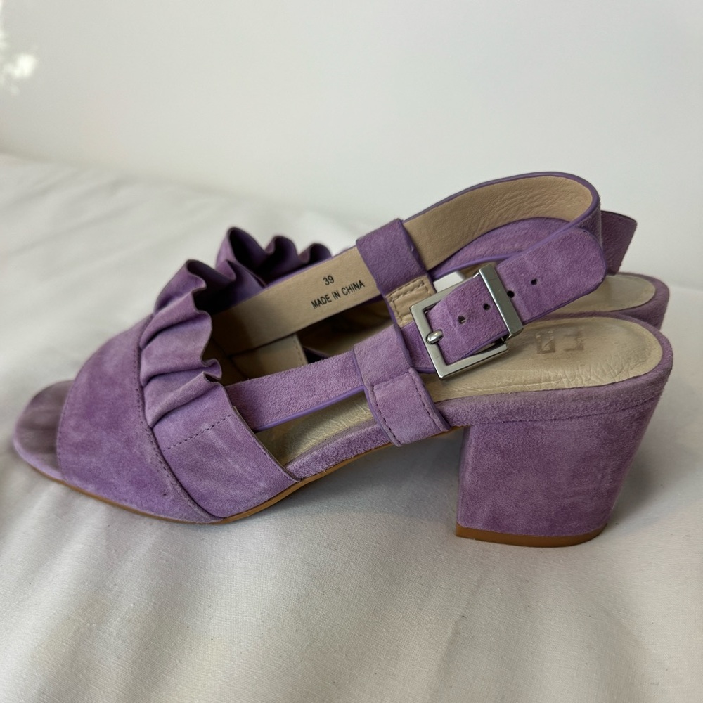 E8 by Miista Lilac Suede Sandals - Picture 3 of 6